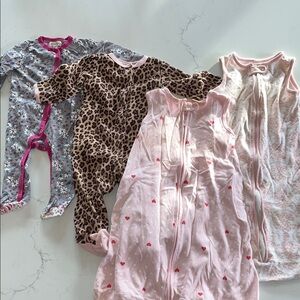 Adorable Kids Pajama Set - Pink, Leopard, and Floral